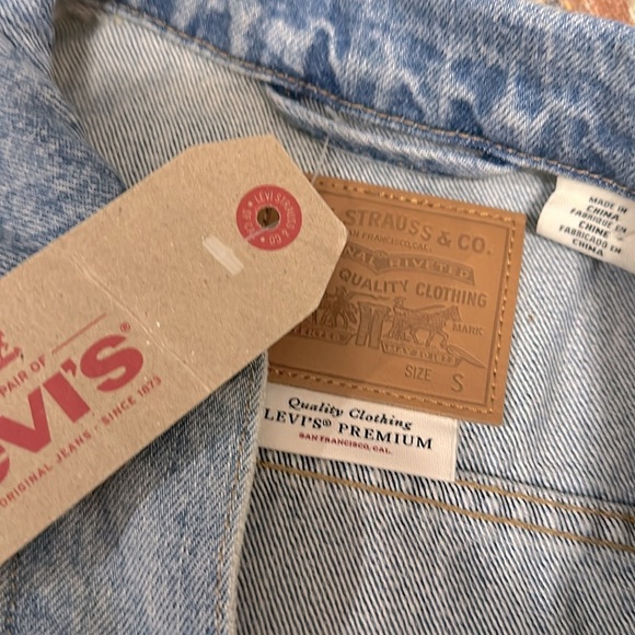 LEVIS BOYFRIEND DENIM JACKET S - Picture 2 of 4